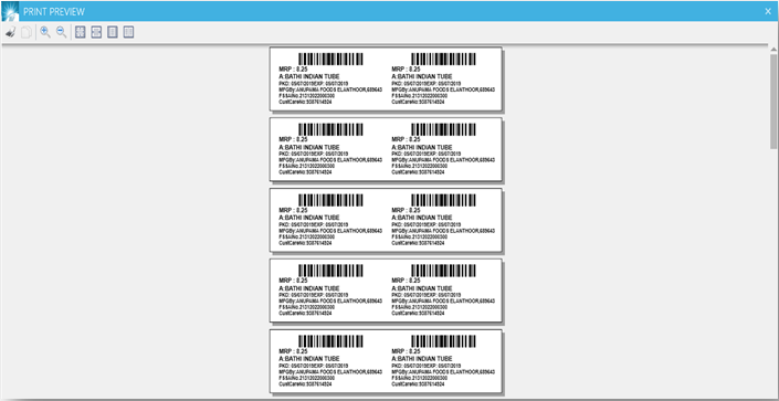 barcode label